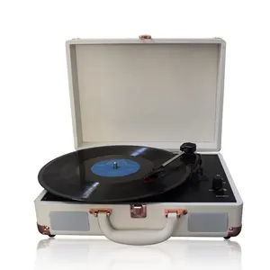 2018 Best 휴대용 briefcase audio turntable LP player