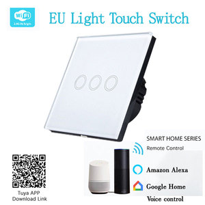 Alexa y <span class=keywords><strong>Google</strong></span> nos permitió estándar de la UE <span class=keywords><strong>1</strong></span> wifi inteligente interruptor de la luz para el hogar inteligente - Product Image 4