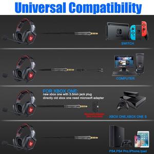 <span class=keywords><strong>ONIKUMA</strong></span> Auriculares Gaming Stereo <span class=keywords><strong>K8</strong></span> Auriculares de Diadema con microfono con 3.5 mm Jack Luz LED para PC AZUL - Product Image 2