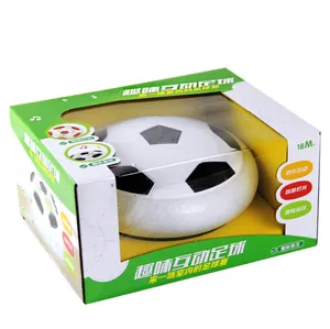 Latest toy craze air cushion power floating football soccer hoverball toy hover ball for kids with flashing led light/