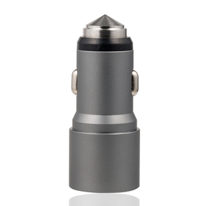 5 V 2A 2 en 1 USB Dual rápida cargador de coche con ventana roto escapar de seguridad de emergencia martillo - Product Image 4