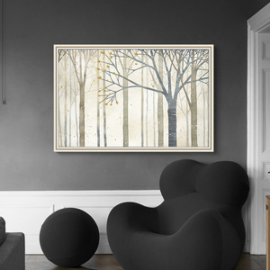 Tranh Cây Sự Sống Màu Gỗ Tự Nhiên Thiết Kế Mới Tranh Rừng Bạch Dương Ấn Tượng Nghệ Thuật - Product Image 6