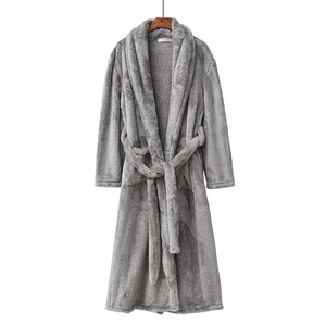Peluche Caldo Paio di Pigiama A Buon Mercato Traspirante Cintura In Vita Regolabile Abito Peluche del Panno Morbido Kimono Collo a Scialle Accappatoio Caldo Delle Donne Abiti - Product Image 2