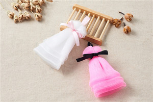 A140 Dgradable Red de espuma limpiador facial PE red burbuja espuma para limpieza suave corte y red de espuma PE moldeada - Product Image 2