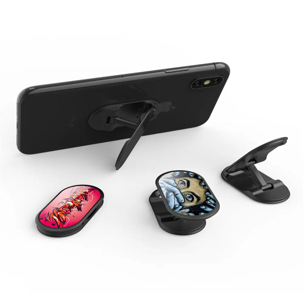 Metal Push-Pull Mobile Phone Holder and Finger Ring Grip Multifunction