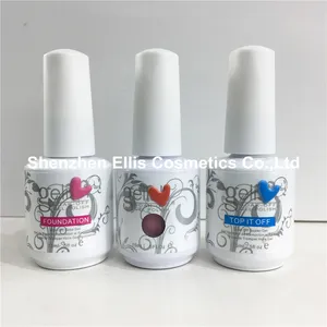 Tiro Real OEM profesional de uñas de gel uv gel pulido con muestra gratis empapado gel UV esmalte de uñas