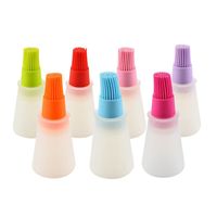 Salsa di Spazzole Bottiglia del silicone Pennello Per Condimenti Spremere Dispenser Olio Pennello