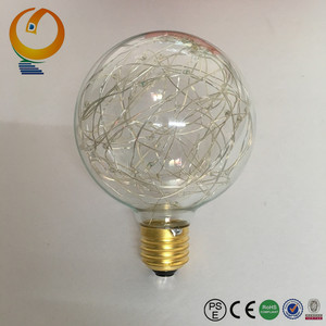Conception spéciale décoratif LED lumière G95 fil de cuivre jeu de lumières ampoule led nake fil lumière - Product Image 1