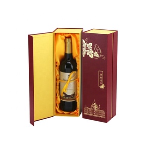 Tùy Chỉnh Cao Cấp Tông Rượu Vang Đỏ Hộp Carton Rượu Vang Duy Nhất Giấy Bao Bì Hộp Hộp Quà Tặng - Product Image 1