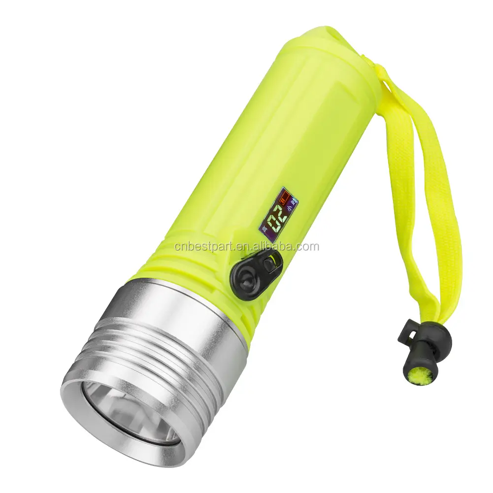 LED Diving Flashlight 300 Lumen 3 Modes Lantern Anti-Slip Underwater Torches