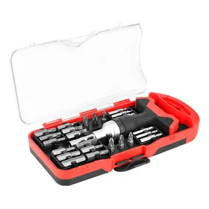 H4 Bits /1/4"*25mm 25PC T-Handle ratchet Cr-v Screwdriver Bit Set