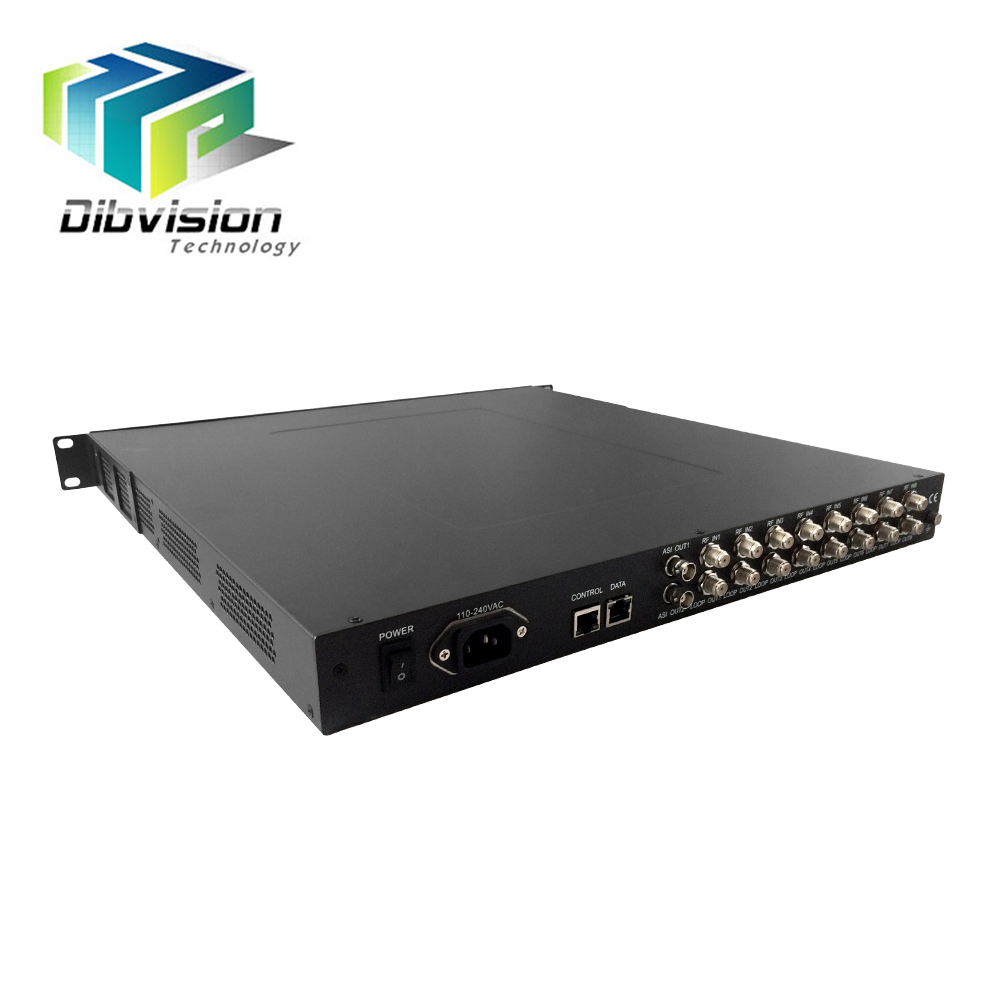 HD cable digital satélite receptor 8 * DVB-T2 qpsk/16/32 apsk IP/salida ASI