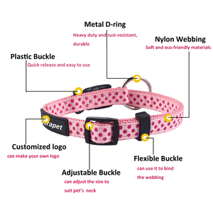 Altra para inusual cómodo de Nylon liso accesorios gato cachorro Collar de perro Correa Set - Product Image 3