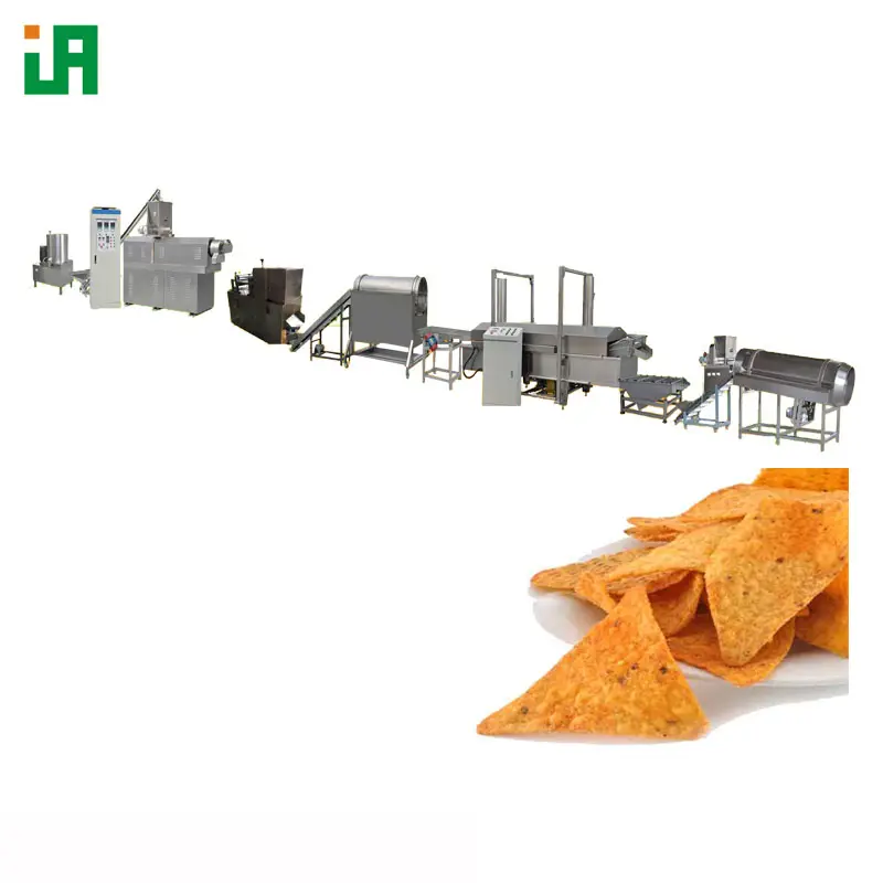 Maïs Nachos Chips Machine Tortilla Doritos Extrusie Frituren Productielijn