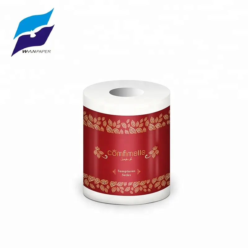 Schönheit gedruckt weiche 3 ply wc papier tissue mit hohe qualität zellstoff material