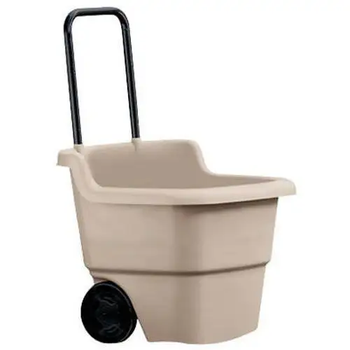 Bene durevole Leggero Ruote Cortile di Plastica Da Giardino Carrello Heavy Duty Prato Yard Giardino Discarica Carrello Poli Carro Carriola 15.5GAL