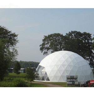 Nueva moda de cúpula geodésica prefabricadas media esfera glamping carpa de cúpula para venta - Product Image 3
