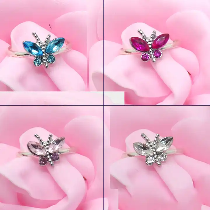 36pcs Kids Ring Kids Diamond Princess Gemstone Ring Jewelry | Fruugo QA