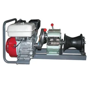 3-5 Ton Gas Powered cable winch For Cable Pulling Project