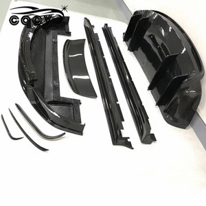 Kit de carrosserie RZ en fibre de carbone, jupes latérales et becquet d'aile, pour le modèle Tesla <span class=keywords><strong>X</strong></span>, vêtement de haute qualité, offre spéciale - Product Image 6