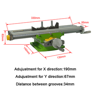 LY 6330เครื่องกัด CNC,โต๊ะทำงานเครื่องเจาะตั้งโต๊ะปรับแกน X Y ประสานงานตารางเลื่อนไขว้ - Product Image 3