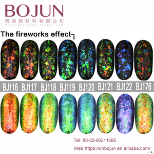 Bojun Nail <span class=keywords><strong>pigmet</strong></span> transparent arc-en-flake chrom caméléon ongles pigment poudre de perle - Product Image 4