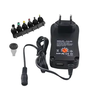 Us Adapter 30W Universal AC/DC Adapter Switching Power Supply With 6 Selectable Adapter Tips