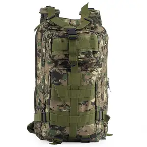 無料サンプル 30L 軍事戦術バックパック、モールリュックキャンプハイキングトレッキングバッグ