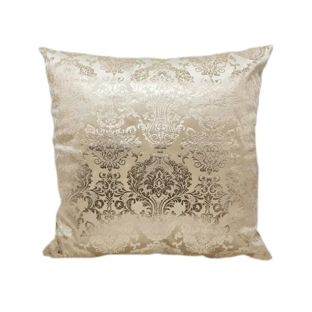 Gold Bronzing Cushion Cover Luxurious Velvet Home Decor Pillow Cover Floral Printed Cushion Cover