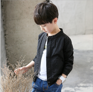 <span class=keywords><strong>Veste</strong></span> de bébé pour garçons, <span class=keywords><strong>veste</strong></span> à col montant, de couleur unie, nouvelle collection <span class=keywords><strong>printemps</strong></span> 2019 - Product Image 4