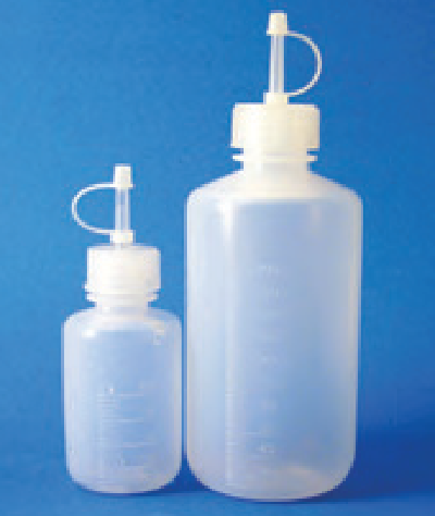 Transparent Round LDPE Dispensing Bottles 60ml with spouted dropper closure