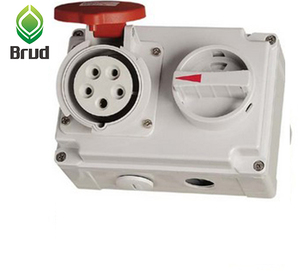 IP44 5 pin 16A 400V En/IEC60309-2 Cee công nghiệp ổ cắm với thiết bị chuyển mạch điện <span class=keywords><strong>Interlock</strong></span> - Product Image 2
