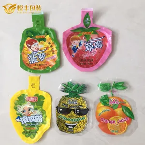 100ml plastic fruit mango jelly juice packaging pouch drink pouch