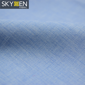 Skygen camicie panno morbido popeline 120gsm 100 di colore solido del cotone tinto in filo tessuto by the yard - Product Image 2