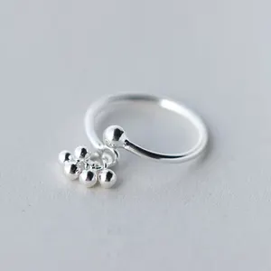 Hot Sale Sterling 925 Silver Beads Charm Ring