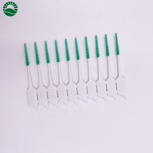 Nuovo Usa E Getta Interdentale Pennello Filo Interdentale Picks Ended Gomma Stuzzicadenti - Product Image 5
