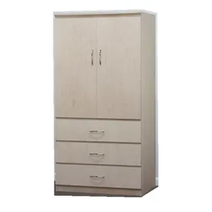 MDF 木制现代衣柜与 2 门和 4 抽屉为卧室质量好