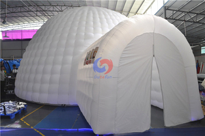Carpa Domo Inflable Tipo Iglú Blanca Automática <span class=keywords><strong>de</strong></span> Tela Oxford Ligera e Impermeable para Exteriores y Jardín, para Invierno - Product Image 6