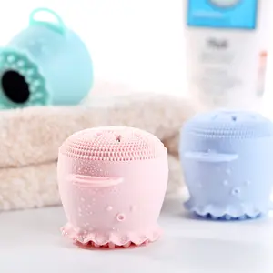 Toptan toplu trend ürünleri yumuşak özel makyaj kablosuz temiz yıkama güzellik silikon yüz fırçası