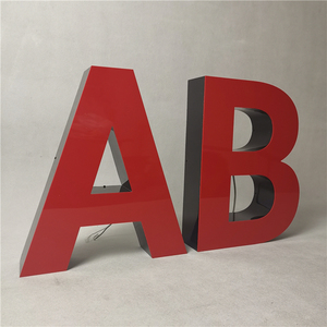 Không Thấm Nước Kênh Chiếu Sáng Thư Red Acrylic Led Signage - Product Image 6