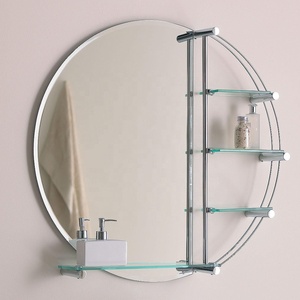 Marco de Metal 800mm pared espejo de <span class=keywords><strong>baño</strong></span> <span class=keywords><strong>con</strong></span> <span class=keywords><strong>luz</strong></span> <span class=keywords><strong>y</strong></span> estante - Product Image 2