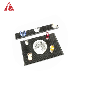 personnalisé n'importe quelle forme caractère logo écologique pvc souple tapis de bière bière tapis avec led lumière - Product Image 1