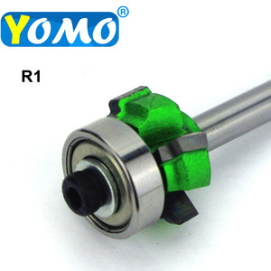 1/4 "vástago 6,35mm fresa cuchillo de corte madera PVC borde cara recortadora carpintería enrutador broca - Product Image 2