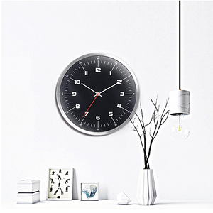Đồng Hồ Treo Tường Bằng Nhôm, Đồng Hồ Treo Tường Phong Cách Thời Trang Mới Thiết Kế Hiện Đại Màu Đen Cho Người Sành Điệu Trang Trí - Product Image 3
