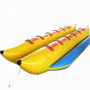 Manufacture hohe qualität aufblasbare schlepper boot aufblasbare fliegen fisch aufblasbare banane boot für sommer wasser park spiel