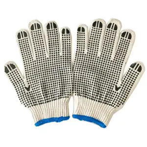 Pvc Dotted Gloves PVC Dotted Cotton Gloves Dots Gloves Guantes De Algodon Con Puntos Guantes De Trabajo