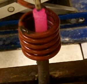 <strong>Brazing</strong> a Copper Bus to a Silver Coated Contact with Induction Heater - Product Image 3