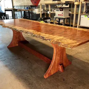 African Bubinga Slab Tisch Edelholz Tisch länge bis 25ft