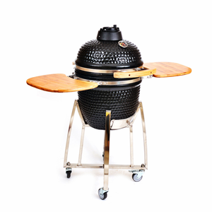 Hybride Couleur Oeuf noir En Céramique <span class=keywords><strong>Barbecue</strong></span> 18 Pouces <span class=keywords><strong>BARBECUE</strong></span> Fumeur - Product Image 3