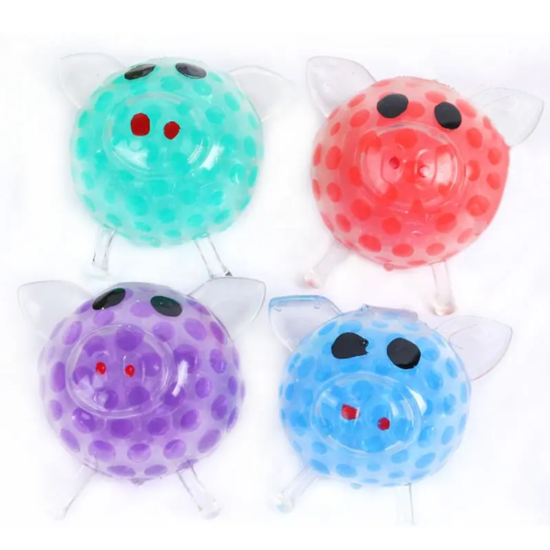 6cm Soft rubber Squishy mesh ball for anti stress